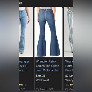 Wrangler Women's Retro High Rise Trumpet Flare Jean-Jana